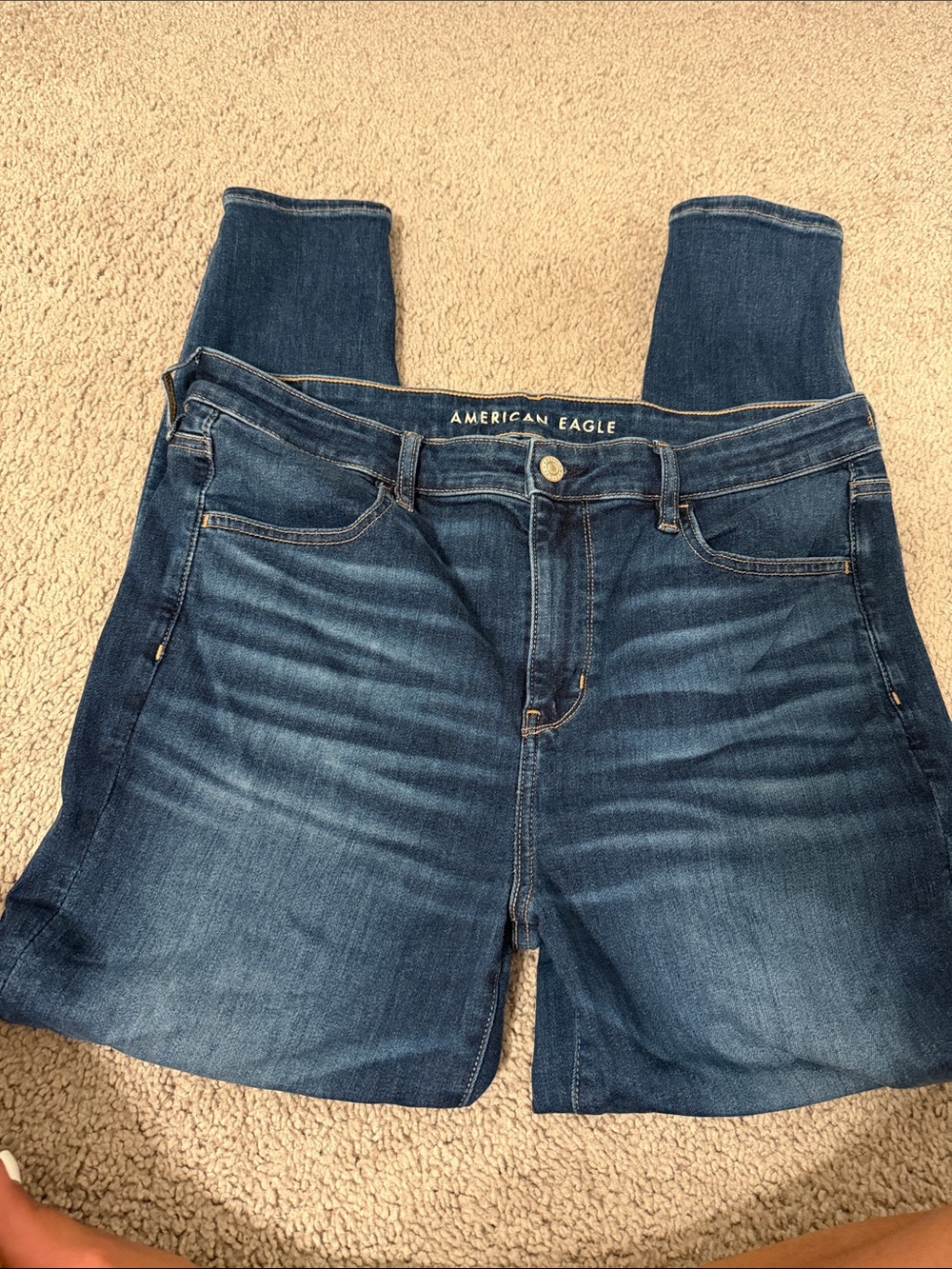 American Eagle Outfitters Women’s Medium Dark Blue Jeggings